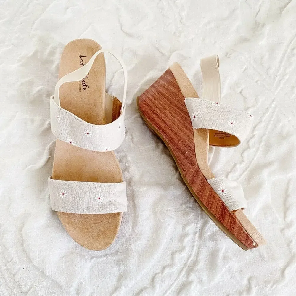 BOGO  Life Stride Delta Floral Wedge Sandals Size 11 New